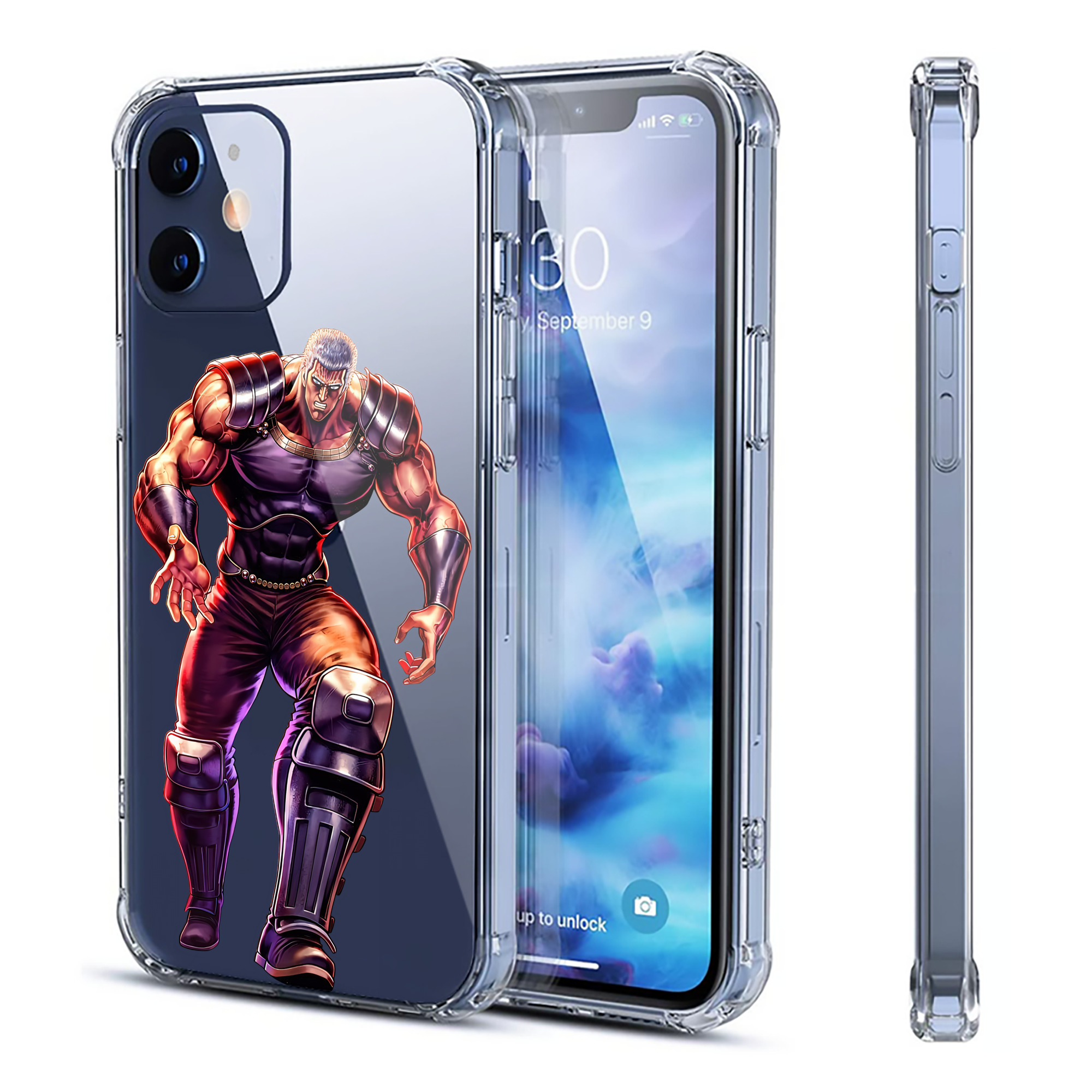（画像用） 北斗の拳 Fist of the North Star 【iPhone 12シリーズ対応】透明スマホケース（クリアソフトケース）